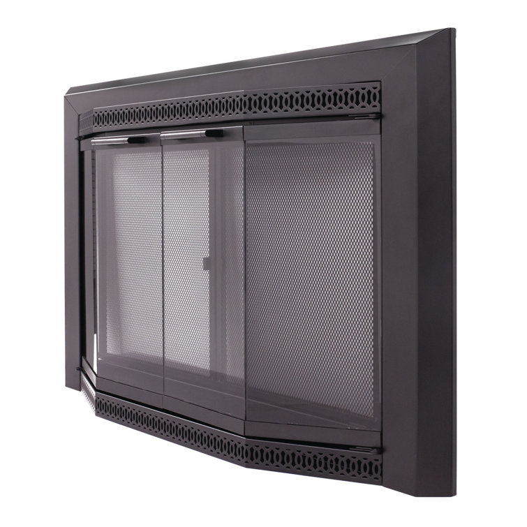 The Twillery Co.® Mikole Bifold Steel Fireplace Doors Wayfair